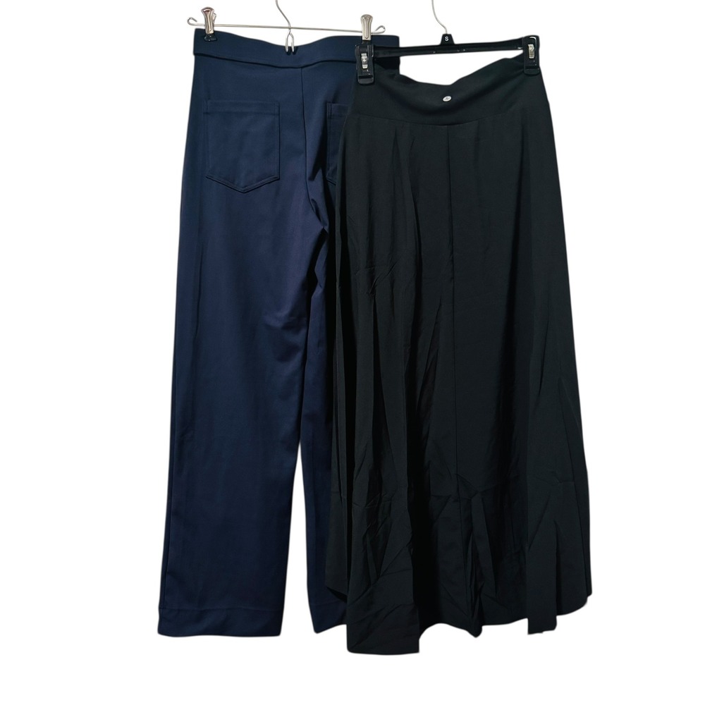 Halara Lot Womens Wide Leg Pants and Ruffle Pants Navy Black XS NWT - Picture 4 of 8